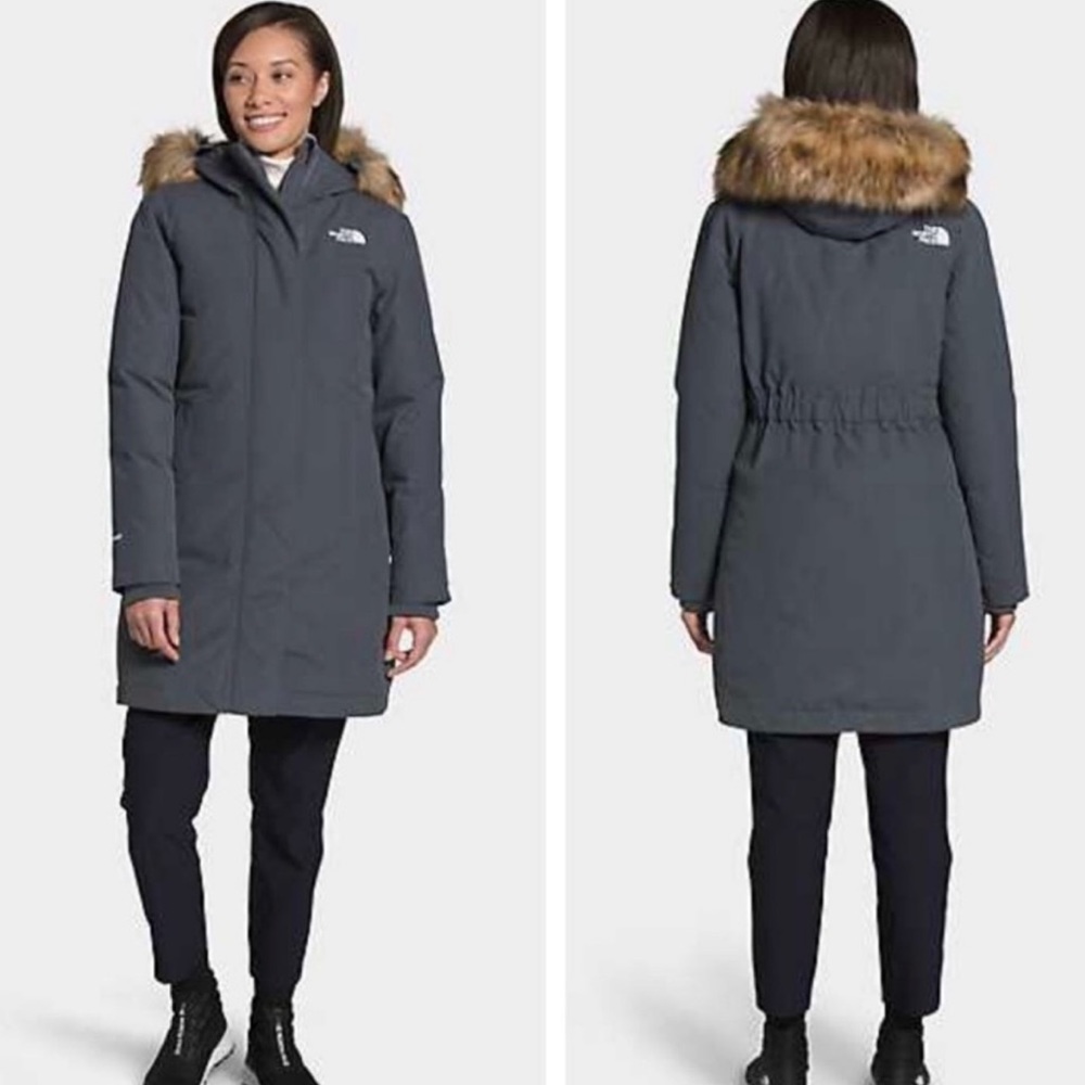 The North Face Arctic Parka Vanadis Grey Coat - Picture 2 of 10